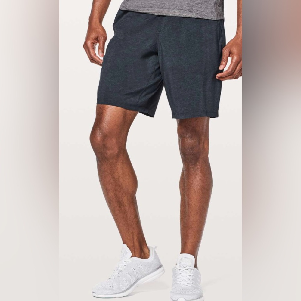 Lululemon T.H.E. Short *Linerless 9" Heather Allover Iron Blue True Navy medium